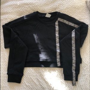 Gymshark 24/7 Cropped Sweater - Black